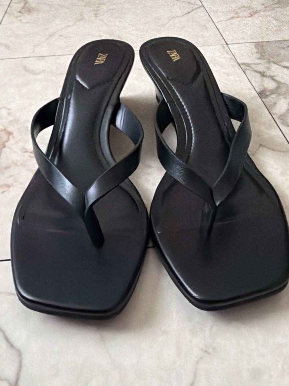 Zara small wedge sandals